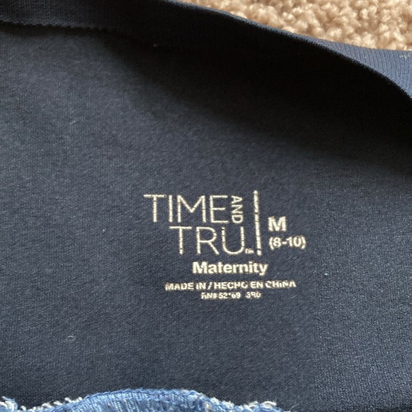 Bundle (3) Maternity Denim Shorts Sz Medium Medium Wash - Picture 4 of 12